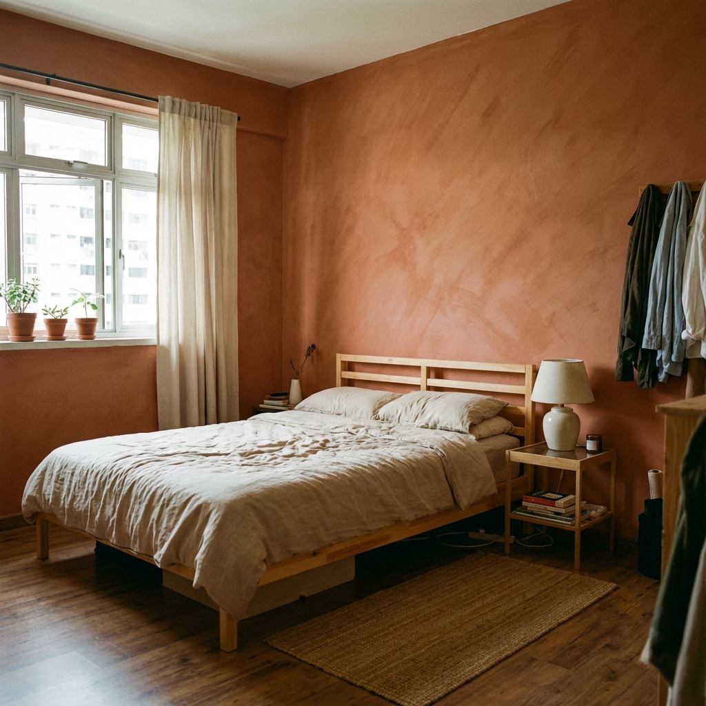 Lime Paint HDB Bedroom